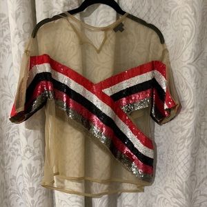 sequin top